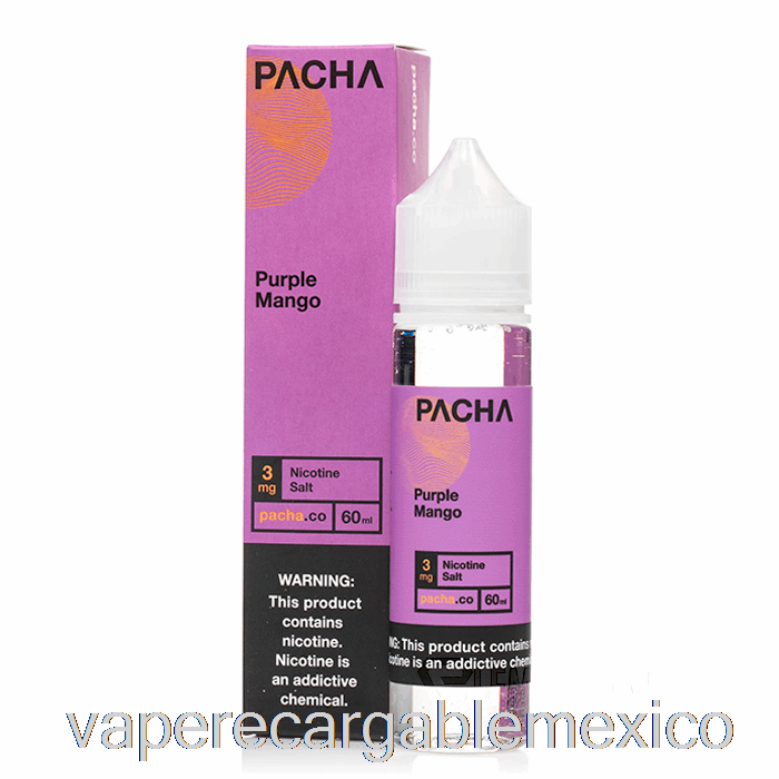 Vape Recargable Mango Morado - Pacha - 60ml 0mg